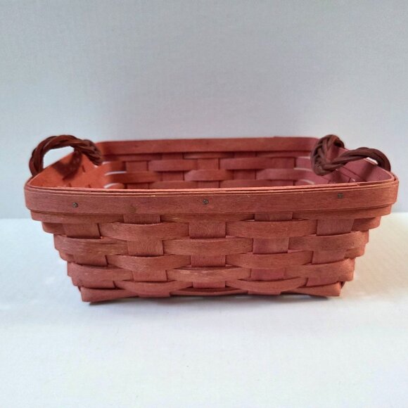 Longaberger Small Serving Basket Sunset Pink Easter Baby Nursery - Picture 3 of 8